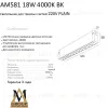 Трековый светильник AM Group AM581 18W 4000K BK AM581 18W 4000K BK - 2