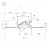 Профиль Arlight PDS-BEVEL-F-HIDE-2000 (Алюминий) 063420 063420 - 3