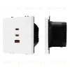 Механизм розетки с быстрой USB зарядкой Arlight SCT-NOBE-MUACC-SFPL-FC-WH (65W, QC3) 061839 061839 - 1