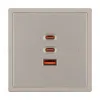 Механизм розетки с быстрой USB зарядкой Arlight SCT-NOBE-MUACC-SFPL-FC-CA (65W, QC3) 061835 061835 - 2