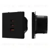 Механизм розетки с быстрой USB зарядкой Arlight SCT-NOBE-MUACC-SFPL-FC-BK (65W, QC3) 061834 061834 - 1