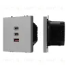 Механизм розетки с быстрой USB зарядкой Arlight SCT-NOBE-MUACC-SFPL-FC-IS (65W, QC3) 061838 061838 - 1