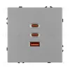 Механизм розетки с быстрой USB зарядкой Arlight SCT-NOBE-MUACC-SFPL-FC-IS (65W, QC3) 061838 061838 - 2