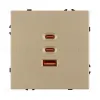 Механизм розетки с быстрой USB зарядкой Arlight SCT-NOBE-MUACC-SFPL-FC-GD (65W, QC3) 061836 061836 - 3