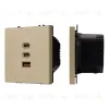 Механизм розетки с быстрой USB зарядкой Arlight SCT-NOBE-MUACC-SFPL-FC-GD (65W, QC3) 061836 061836 - 1
