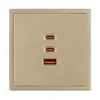 Механизм розетки с быстрой USB зарядкой Arlight SCT-NOBE-MUACC-SFPL-FC-GD (65W, QC3) 061836 061836 - 2