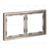 Рамка металлическая на 2 поста S70 Metal (платина) Voltum VLSM120210 VLSM120210 - 2