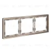 Рамка металлическая на 3 поста S70 Metal (платина) Voltum VLSM120310 VLSM120310 - 5