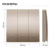 Выключатель кинетический 3кл., IP44, 2,4 ГГц, Smart, беж. Apeyron 04-77 04-77 - 6