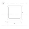 Встраиваемый светильник Arlight CL-Fiokk-S300x300-25W Day4000-Mix 034472 034472 - 8