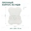 Светодиодный ночник Apeyron Мишка теплый белый 2хААА МДФ 12-176 12-176 - 3