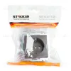 Розетка 1-местная с защитной шторкой Stekker Катрин GLS16-7110-04 49028 49028 - 4