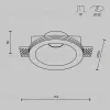 Встраиваемый светильник Maytoni Technical Downlight Gyps Modern DL002-1-01-W-1 DL002-1-01-W-1 - 6
