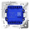 Проходной переключатель двухклавишный с подсветкой Voltum S70 VLS020402 (белый матовый) VLS020402 - 5
