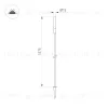Ландшафтный светильник Arlight KT-CATALI-BOLL-H1375-0.5W Warm3000 (BK, 160 deg, 24V) 050684 050684 - 2