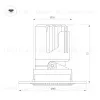 Встраиваемый светильник даунлайт Arlight MS-ARADO-TRIMLESS-R55-7W Warm3000 (WH-WH, 55 deg, 230V) (IP20 Металл) 052407 052407 - 3