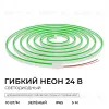 Светодиодный неон Apeyron 24В, 10Вт/м, зеленый smd 2835 120д/м, PCB 8мм, 6х12мм, 5м, IP65 17-306 17-306 - 2