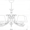 Подвесная люстра Kutek Casamia Abazur CAS-ZW-5(P/A) CAS-ZW-5(P/A) - 2