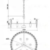 Подвесная люстра Maytoni Puntes MOD043PL-06CH MOD043PL-06CH - 4