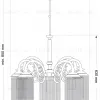 Подвесная люстра Kutek Fiore FIO-ZW-6+1 (P) FIO-ZW-6+1(P) - 2
