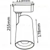 Трековый светильник Crystal Lux CLT 0.31 006 CLT 0.31 006 40W BL CLT 0.31 006 40W BL - 2