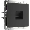 Телефонная розетка RJ-11 Werkel черный матовый W1182008 4690389156960 a051604 4690389156960 - 1