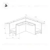 Коннектор угловой прямой Arlight Mag-Con-2538-FDW-L90 034229 034229 - 2