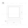 Встраиваемый светильник Arlight CL-Fiokk-S180x180-12W Day4000-Mix 034470 034470 - 8