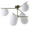 Потолочная люстра Crystal Lux FELIZ SP-PL6 BRONZE/WHITE FELIZ SP-PL6 BRONZE/WHITE - 1