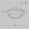 Встраиваемый светильник Maytoni Technical Hoop DL086-GX53-RD-BG DL086-GX53-RD-BG - 3