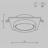 Встраиваемый светильник Maytoni Technical Hoop DL086-GX53-SQ-BW DL086-GX53-SQ-BW - 4