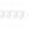 Спот Arte Lamp Mizar A1311PL-4BK A1311PL-4BK - 3