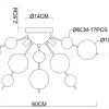 Потолочная люстра Arte Lamp Molecule A8313PL-5CC A8313PL-5CC - 4