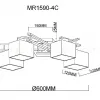 Потолочная люстра MyFar Bona MR1590-4C MR1590-4C - 8
