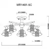 Потолочная люстра MyFar Lisa MR1481-5C MR1481-5C - 7