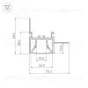 Алюминиевый профиль Arlight FOLED-WALL-3000 044857 044857 - 3