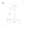 Подвесной светильник Arlight SP-ELEGANT-R300-17W Warm3000 (WH, 120 deg, 230V) 033914(1) 033914(1) - 4