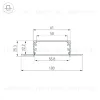 Профиль Arlight LINIA60-FANTOM-3000 ANOD 046410 046410 - 3