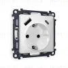 Комплект механизма розетки 2USB A+C 20W (быстрая зарядка) с/з Ambrella Volt Alfa MA130010 MA130010 - 1