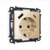 Комплект механизма розетки 2USB A+C 20W (быстрая зарядка) с/з Ambrella Volt Alfa MA610010 MA610010 - 1