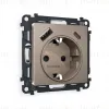 Комплект механизма розетки 2USB A+C 20W (быстрая зарядка) с/з Ambrella Volt Alfa MA640010 MA640010 - 1