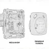 Комплект механизма розетки 2USB A+C 20W (быстрая зарядка) с/з Ambrella Volt Omega MO330010 MO330010 - 3