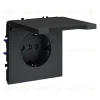 Розетка с защитными шторками и крышкой Voltum S70 VLS040307 (графит) VLS040307 - 7