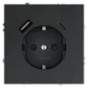 Розетка с USB, A+C Voltum S70 VLS040507 (графит) VLS040507 - 1