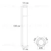 Ландшафтный светильник Arte Lamp Salire A3157PA-1BK A3157PA-1BK - 2