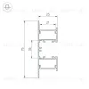 Алюминиевый профиль Arlight WALL-2575-DUAL-2000 ANOD BLACK 052332 052332 - 3