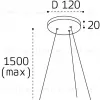 Основание для подвесного светильника Italline IT011-5025 black IT011-5025 black - 2