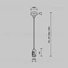 Подвес тросовый с вводом питания Maytoni Flarity TRA157SW-B1-PT TRA157SW-B1-PT - 5