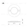 Светильник для стен, лестниц и пола Arlight ART-DECK-LAMP-R56-3W Warm2700 (SL, 120 deg, 24V) (IP67 Металл) 060622 060622 - 2
