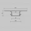 Профиль встраиваемый скрытого монтажа Maytoni Led Strip ALM-6114-S-2M 636019 636019 - 2